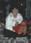 Mom with my teddy bear