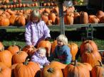 Pumpkin shopping with Sara and Caroline