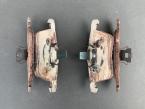 incinerated brake pads