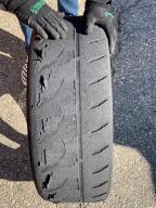 Greg's tires took a beating
