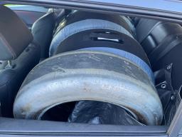 Track tires in the back seat (plus a Blackbird tire)