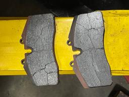 Cracked front brake pads