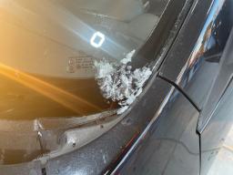 Frozen windscreen washer