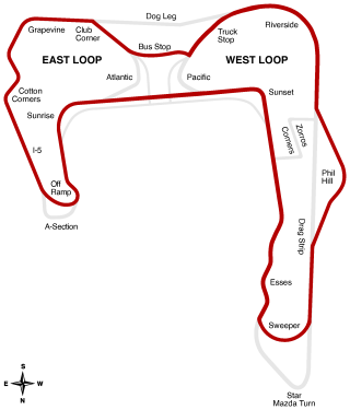 Buttonwillow track map