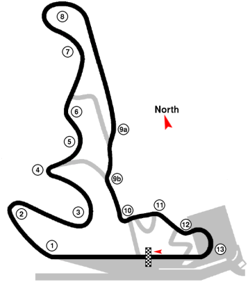 The Streets of Willow Springs track map